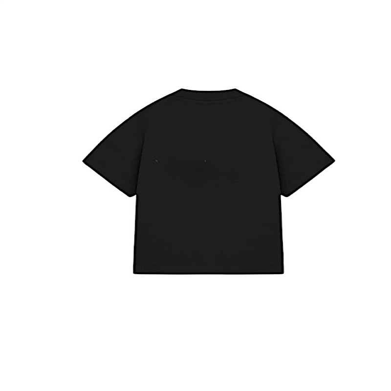 Made in Portugal Organic Cotton Kids T Shirt Oversize Black